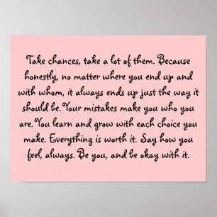 Ta chanser - Poster din egen offert