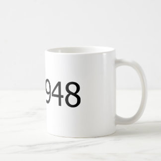 Ta copyrightt på 1948 kaffemugg