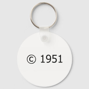 Ta copyrightt på 1951 nyckelring