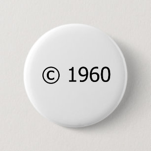 Ta copyrightt på 1960 knapp