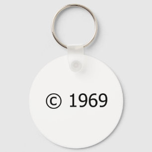 Ta copyrightt på 1969 nyckelring