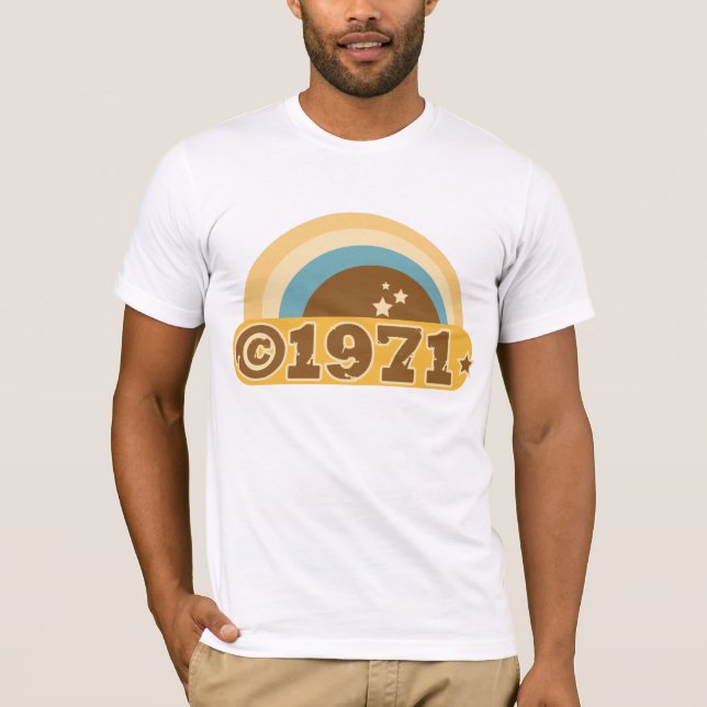 Ta copyrightt på 1971 tee shirt (Framsida)