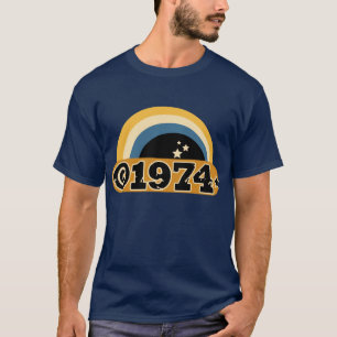 Ta copyrightt på 1974 t shirt
