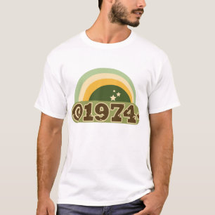 Ta copyrightt på 1974 tee shirt