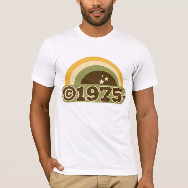 Ta copyrightt på 1975 tee shirt (Framsida)