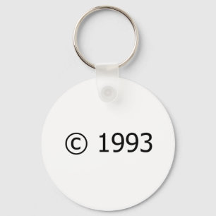 Ta copyrightt på 1993 nyckelring