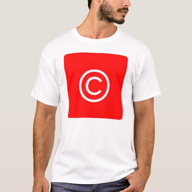 Ta copyrightt på IOS knäppas T Shirt (Framsida)