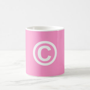 Ta copyrightt på logotypkaffekoppen kaffemugg