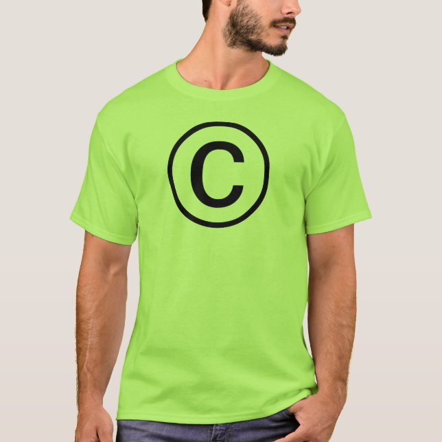 ta copyrightt på symbolt-skjortan tröja (Framsida)