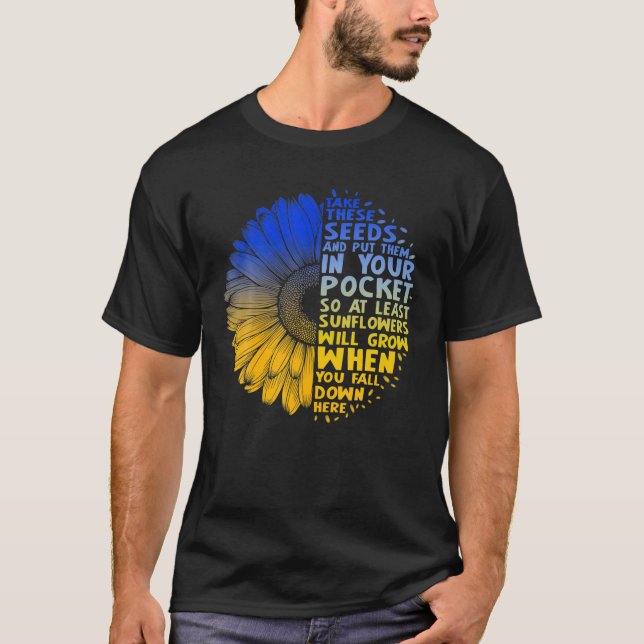 Ta de här fröna och lägg dem i fickan. t shirt (Framsida)