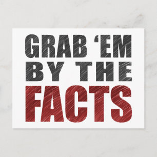 Ta dem efter vykortet Facts Postcard Resist Trum Vykort