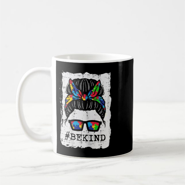 Ta den här söta Messy Bun Puzzle Bandana be typ T- Kaffemugg (Vänster)