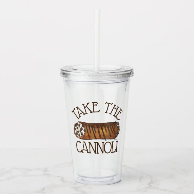Ta den italienska chokladbaken i Cannoli Chip Take Away Mugg (Framsida)