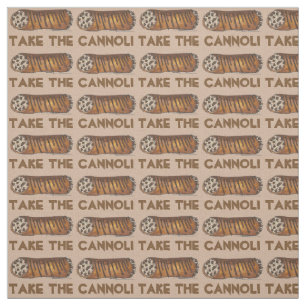 Ta den italienska chokladen Cannoli Chip Fabric Tyg
