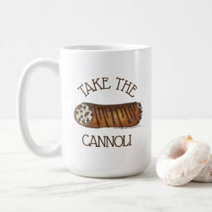 Ta den italienska chokladkonsten i Cannoli Chip Kaffemugg