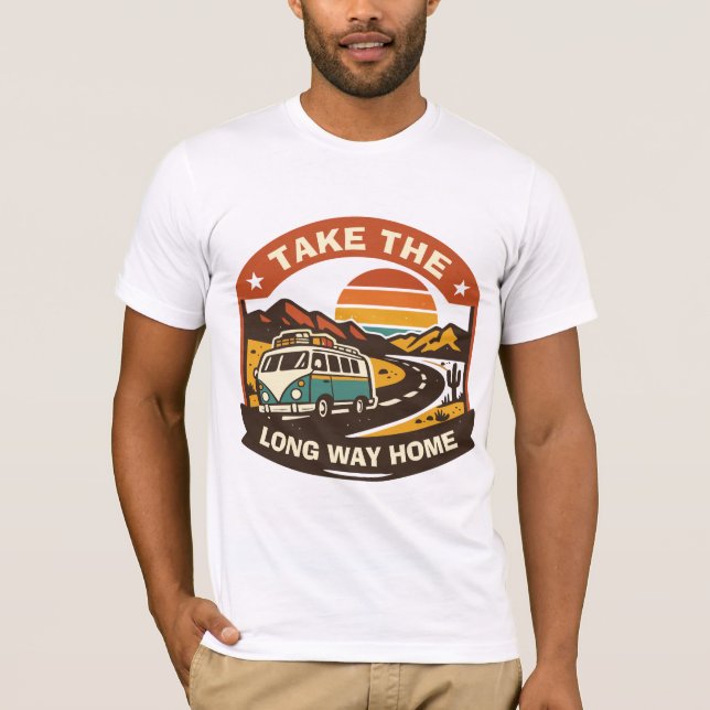 Ta Den Långa Vägen Hem T Shirt (Framsida)