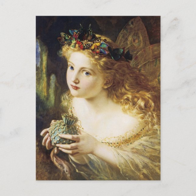 Ta den rättvisa Ansikte i kvinnan Vykort (Framsida)