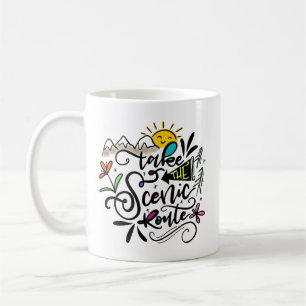 Ta den sceniska vägen kaffemugg