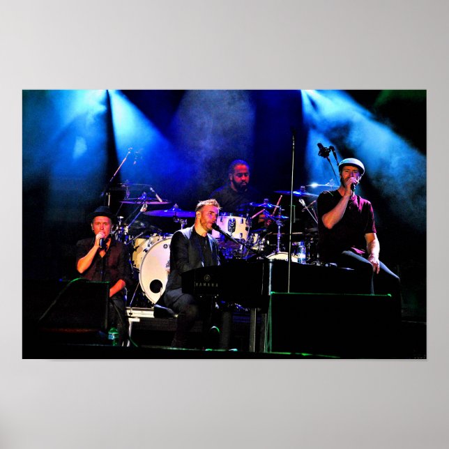 Ta den som leker levande i konsert poster (Framsidan)