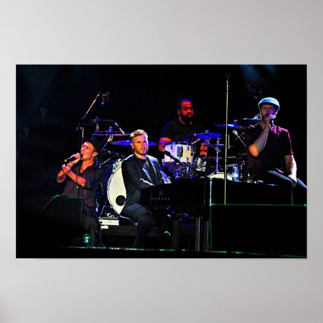 Ta den som leker levande i konsert poster (Framsidan)