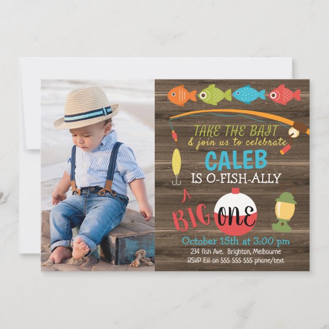 Ta den stora inbjudan 1:a födelsedagen (Framsida)