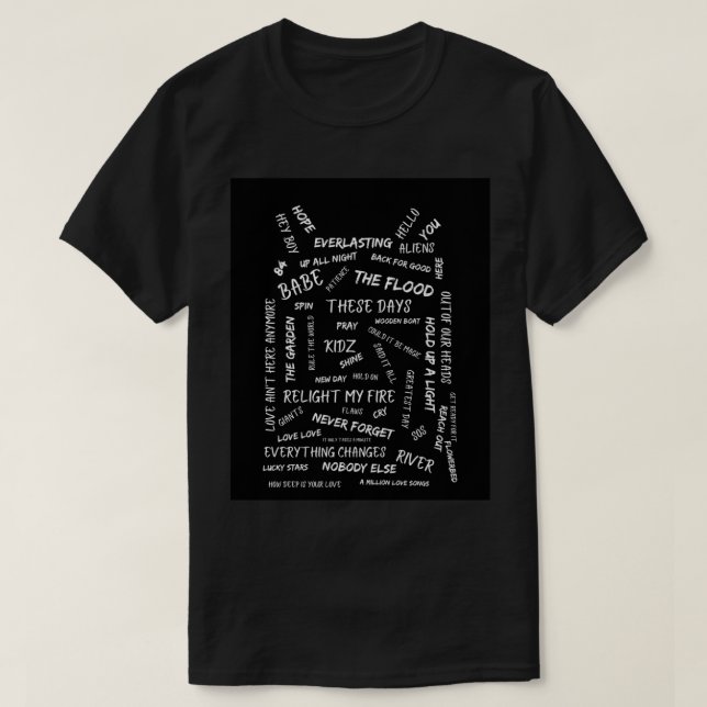 Ta den svarta grafiken i Sång Titles T Shirt (Design framsida)