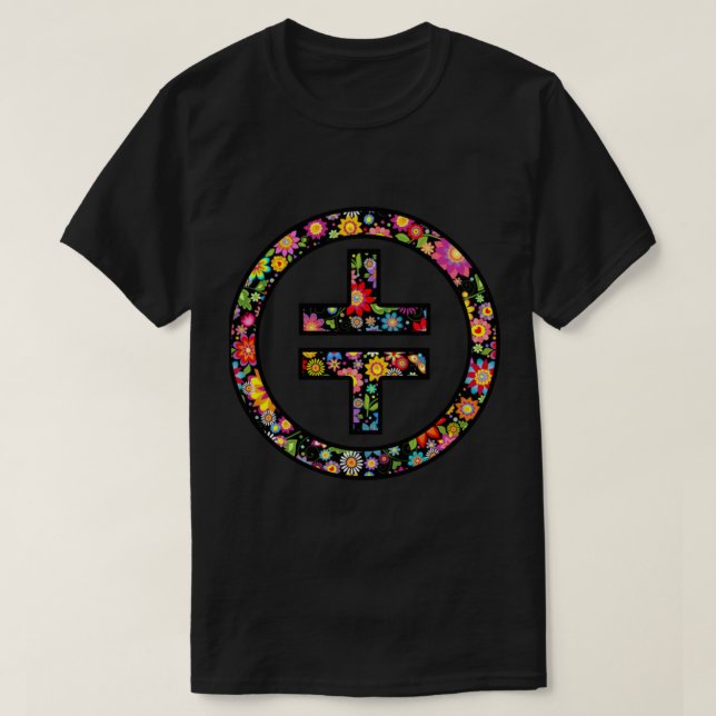 Ta det - Blomsymbol T Shirt (Design framsida)