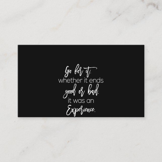 Ta det där det slutar med bra eller dåligt, det va visitkort (Framsida)