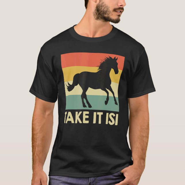 Ta det Isi Islands häst 4 T Shirt (Framsida)
