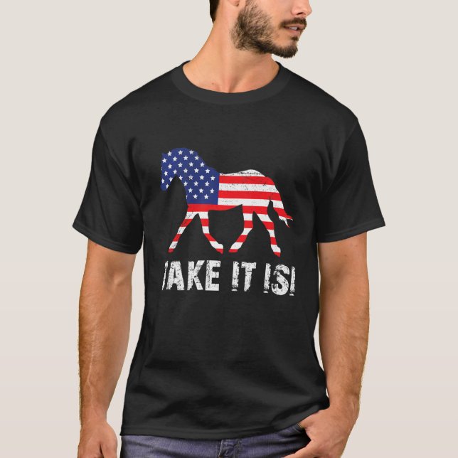 Ta Det Isi Isländsk Häst T Shirt (Framsida)