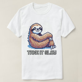 Ta det långsamma Hanging Sloth T Shirt