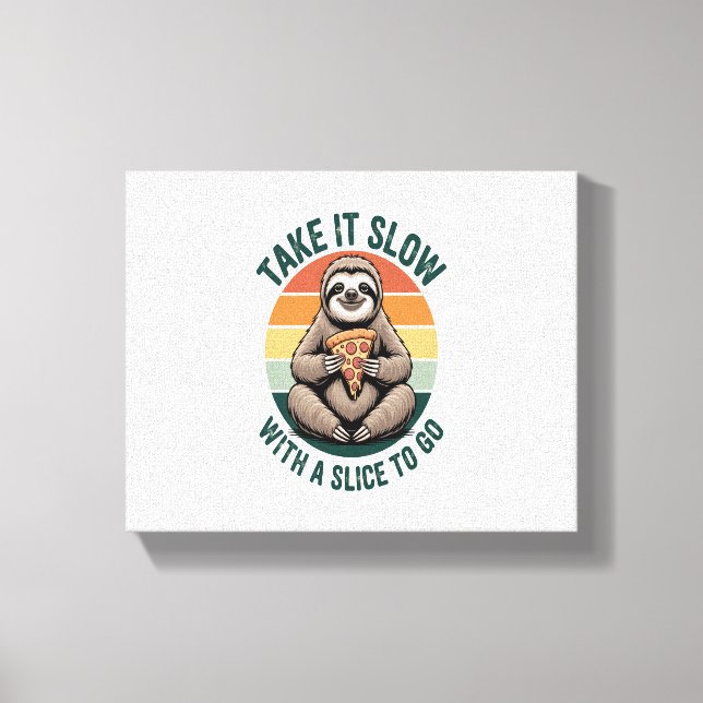 Ta det långsamt med ett segment att gå canvastryck (Framsida)