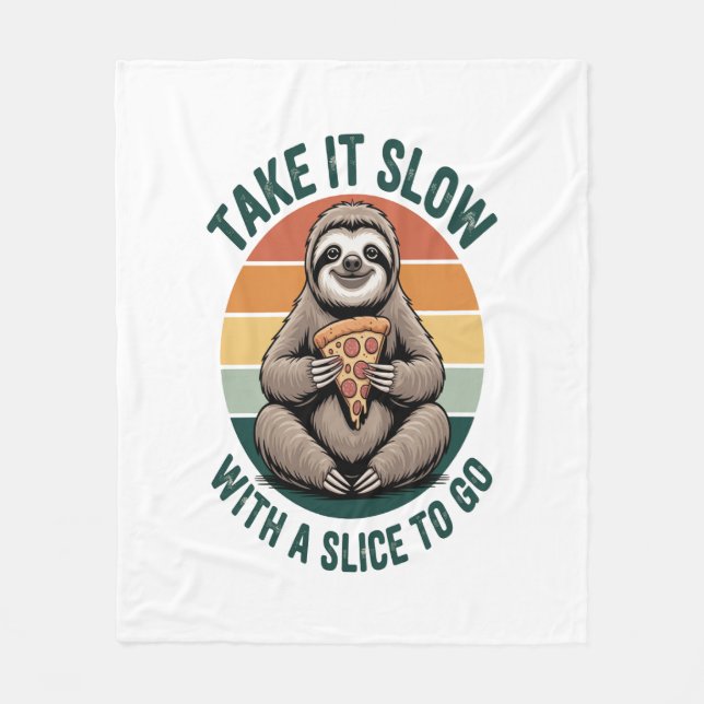 Ta det långsamt med ett segment att gå fleecefilt (Framsidan)