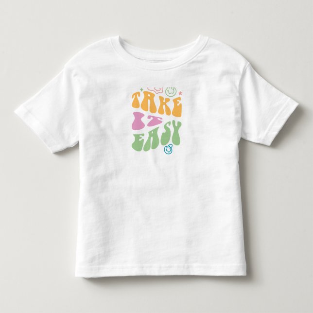 Ta det lugnt barn t-shirt (Framsida)