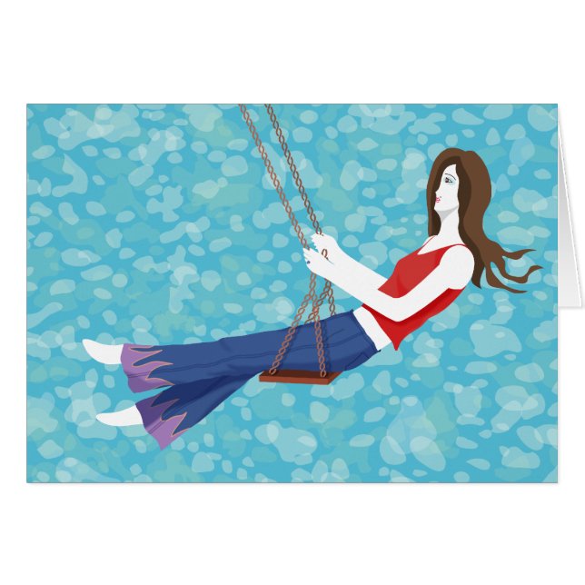 Ta det lugnt hälsningskort (Framsidan Horizontal)