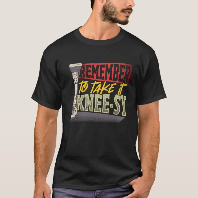 Ta det lugnt med benet t shirt (Framsida)