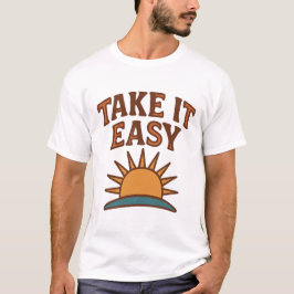 Ta det lugnt Retro Sol T-Shirt Design