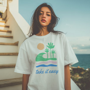 Ta det lugnt Retro sommar unisex T Shirt