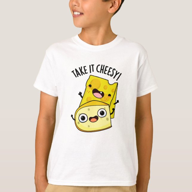 Ta det lugnt, rolig matpun  t shirt (Framsida)