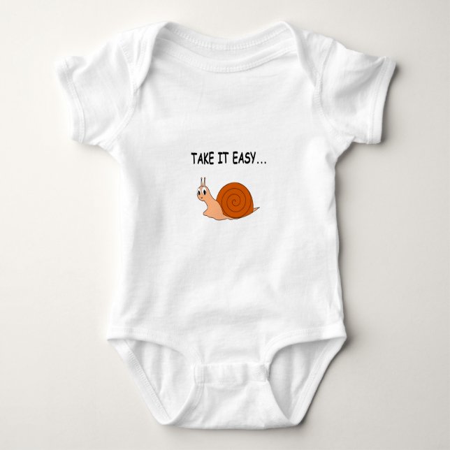 Ta det lugnt, Tecknad Snigel T-shirt (Framsida)