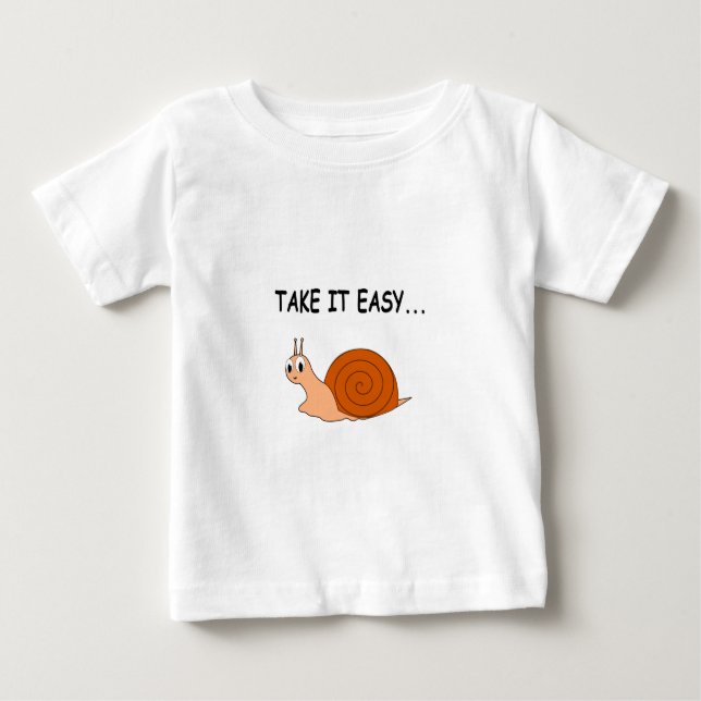 Ta det lugnt, Tecknad Snigel T-shirt (Framsida)