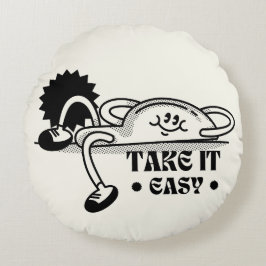 Ta det lugnt tote bags rund kudde