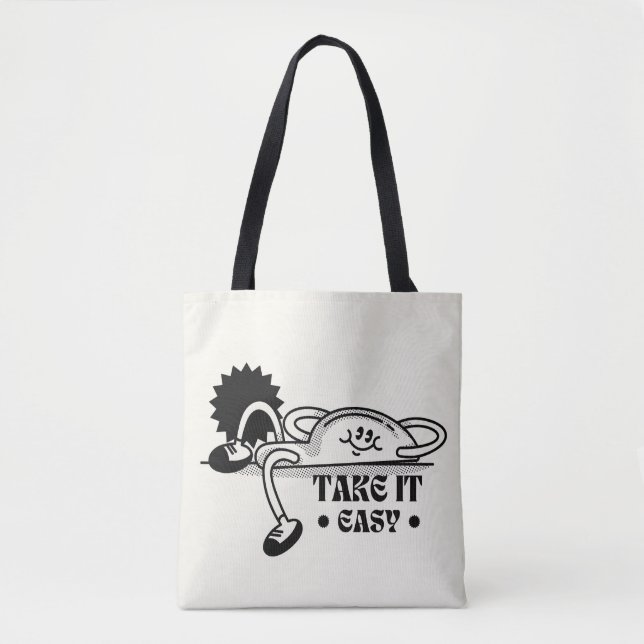 Ta det lugnt tote bags tygkasse (Framsida)