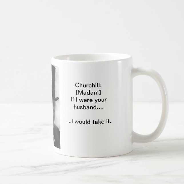 Ta det något liknande en man - den Churchill Kaffemugg (Höger)