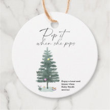 Ta det när hon poppar elegant Julgran