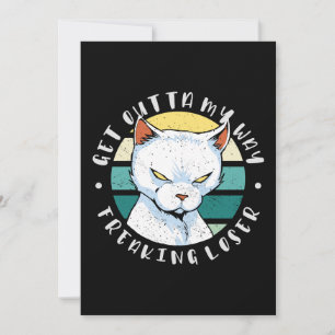 Ta dig ur min väg, Moody Cat-inbjudan Julkort