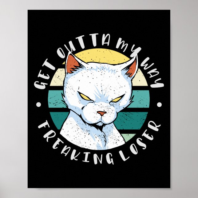 Ta dig ur min väg, Moody Cat-inbjudan Poster (Framsidan)