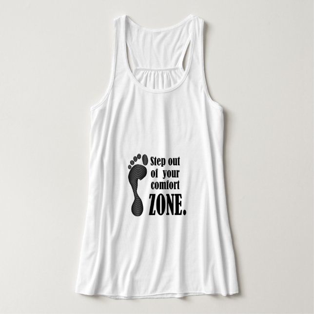 ta dig ur zon bekvämlighet linne med racerback  (Design framsida)
