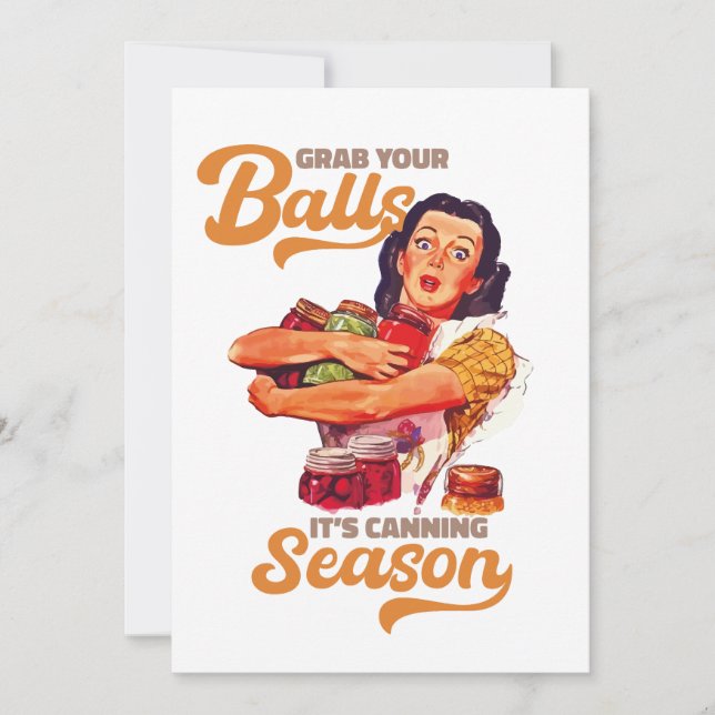 Ta din Bollar, dess kanadensår, ta dig burk Inbjudningar (Framsida)