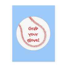 Ta din handske Baseball Födelsedagsfest Inbjudan